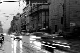 Город черно-белый