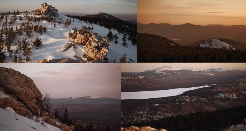 Зюраткуль накануне апреля снег в межгорные шквалы