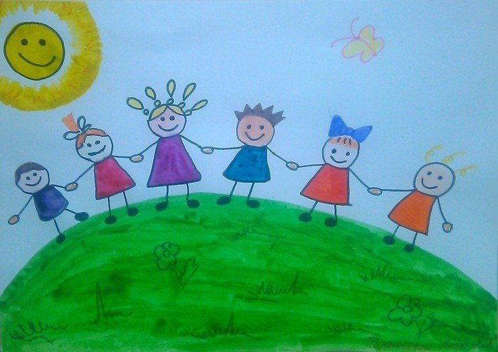 Рисунки на день защиты детей в старшей группе