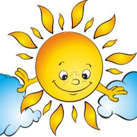 Заглянул с улыбкой к солнышку глаза