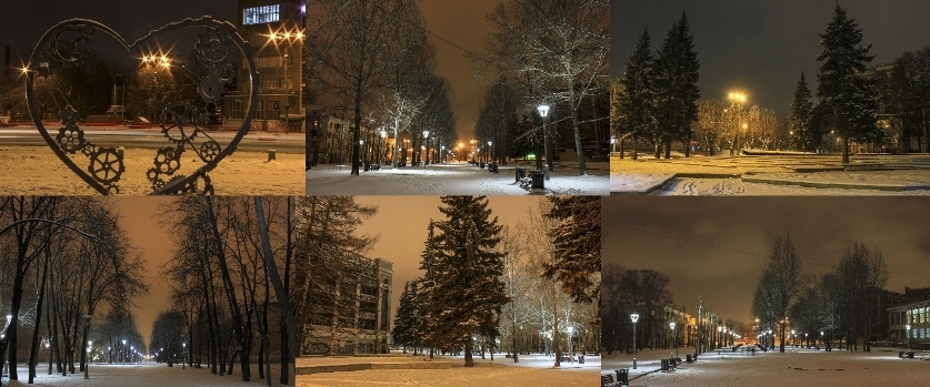 Вечерний зимний Уралмаш вдыхает тишину...