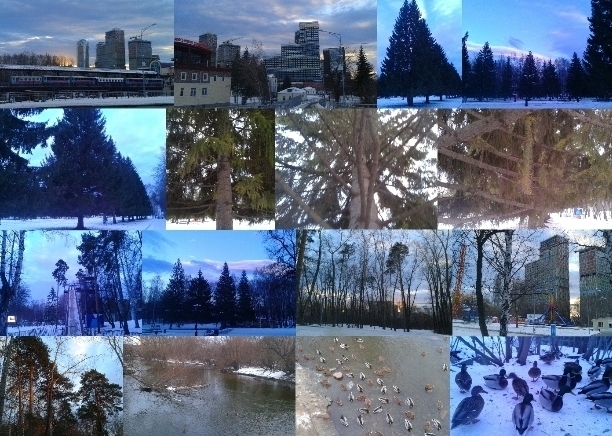 Над парком Маяковского покой...