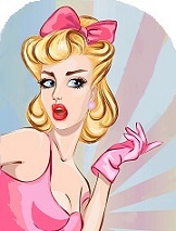 Блондинка в розовом...