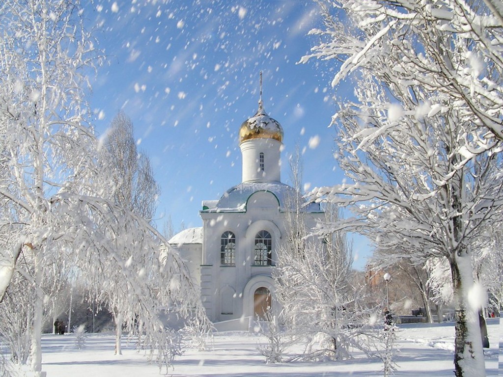 Фото церквей и храмов россии зимой