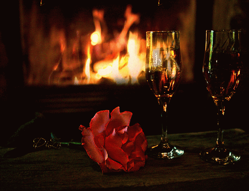 До самого вечера предложение. Уютного вечера. Романтический вечер. Камин вино романтика. Свечи романтика.