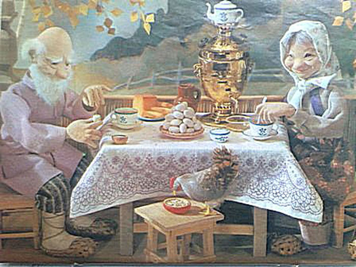 Бабушка и машенька пьют чай картина википедия
