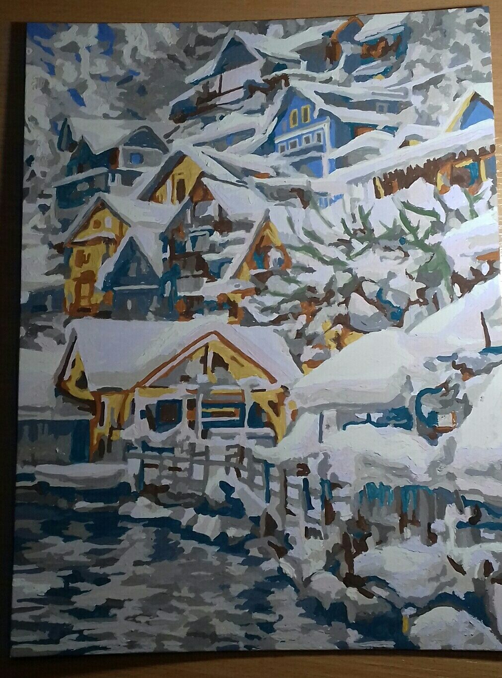 Снег уже который день