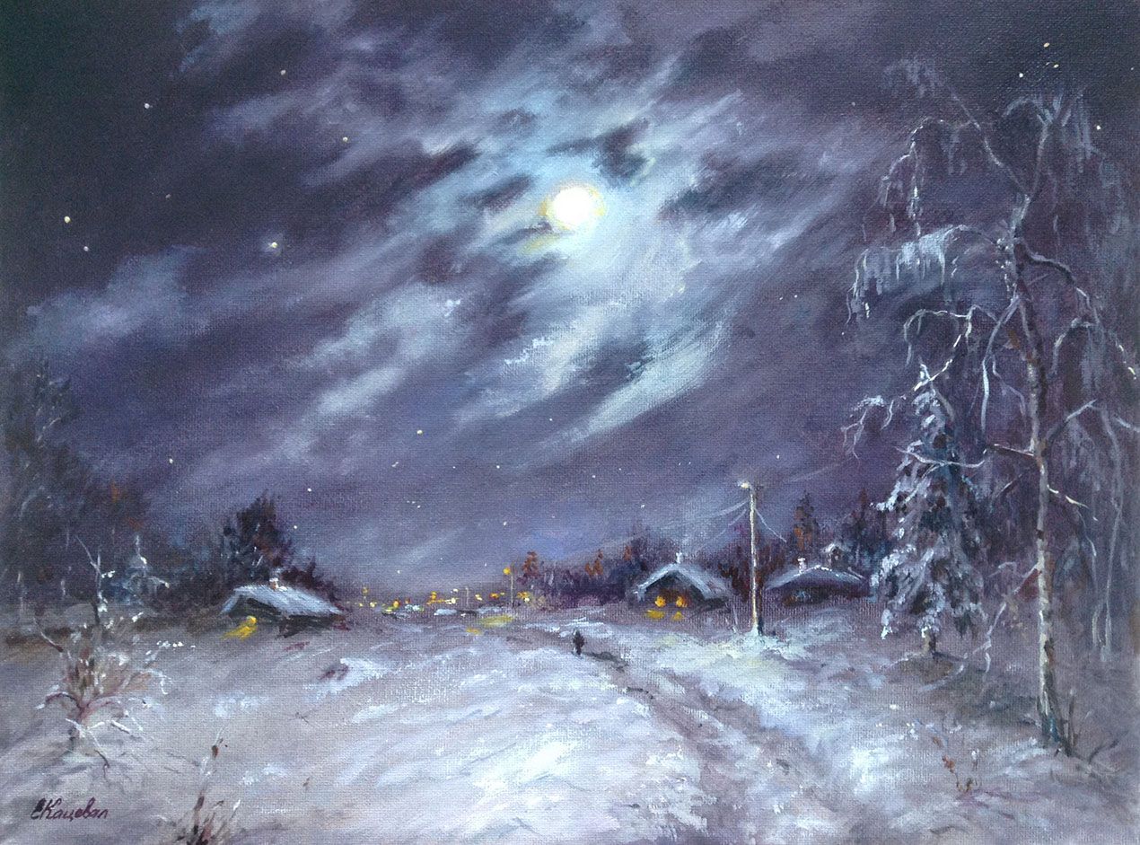 Зимняя дорога арт
