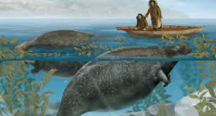 Морская корова Алфавит детский. Буква М. Млекопита