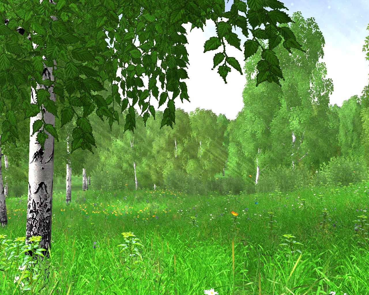 Играет ветер ветками рябин