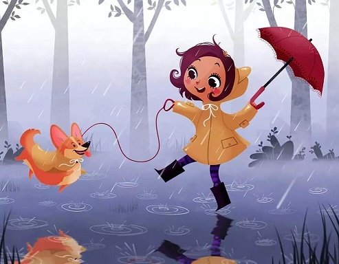 Девочка и дождь...