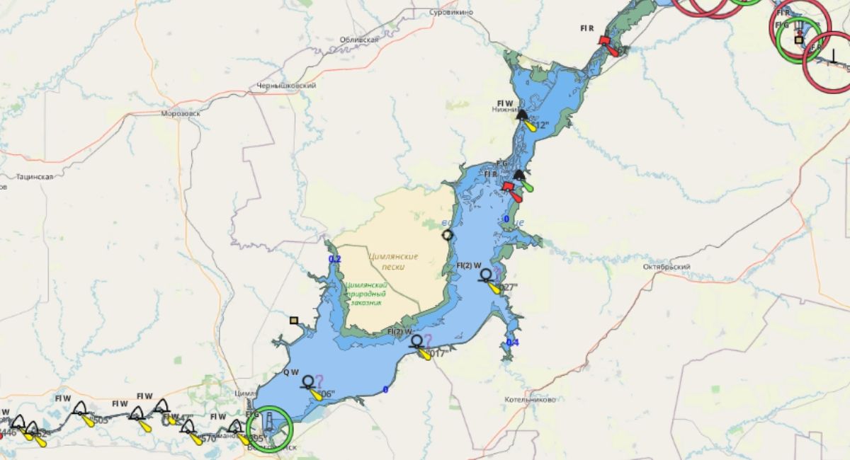 Магаданское водохранилище на карте