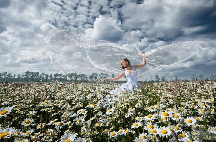 А ветер гуляя, любимой букет собирает...