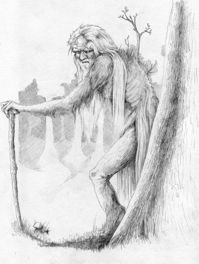 Леший картинки для срисовки