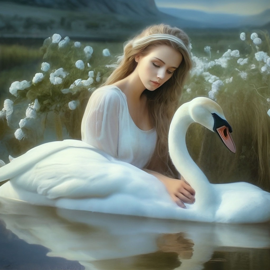 Белый лебедь, как умру