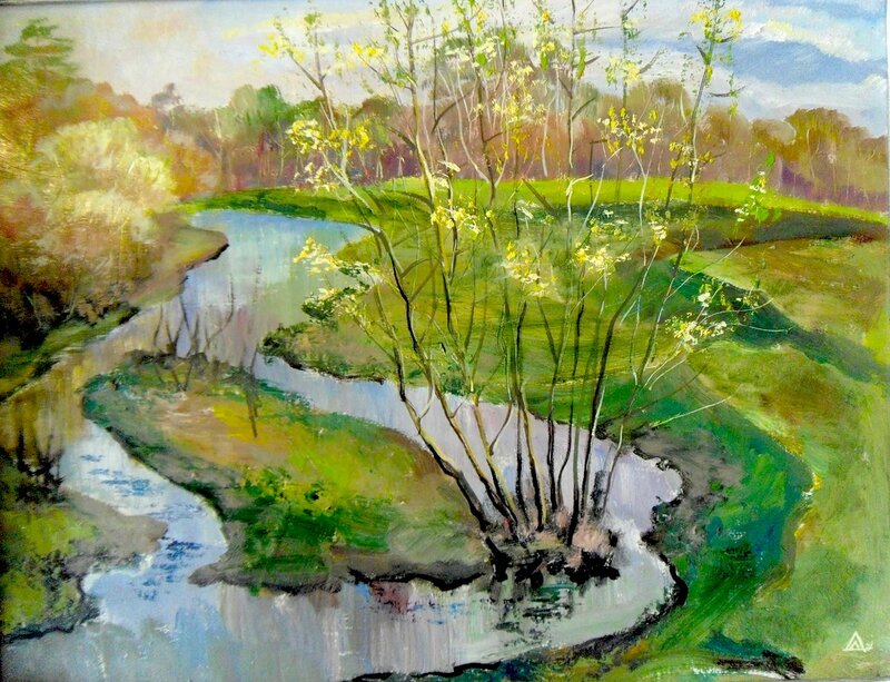 Рисование весеннего пейзажа. Рисование с детьми весна. Рисунки красками. Весенний пейзаж. Изображать весенний.