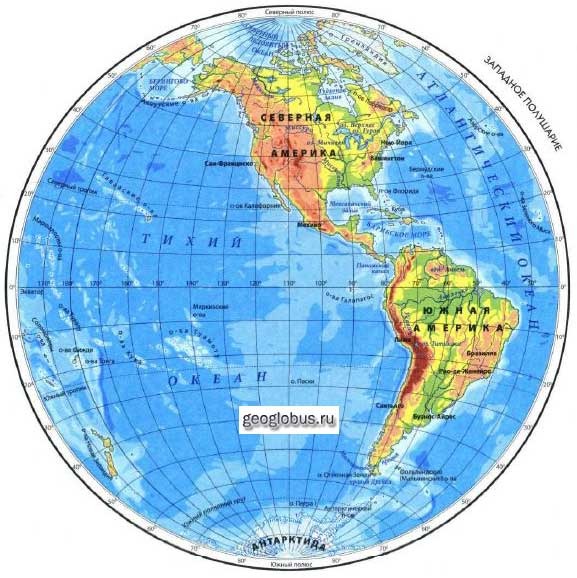 Географический тест Американские страны