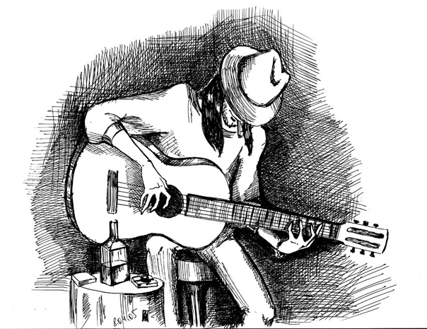 пьяный гитарист