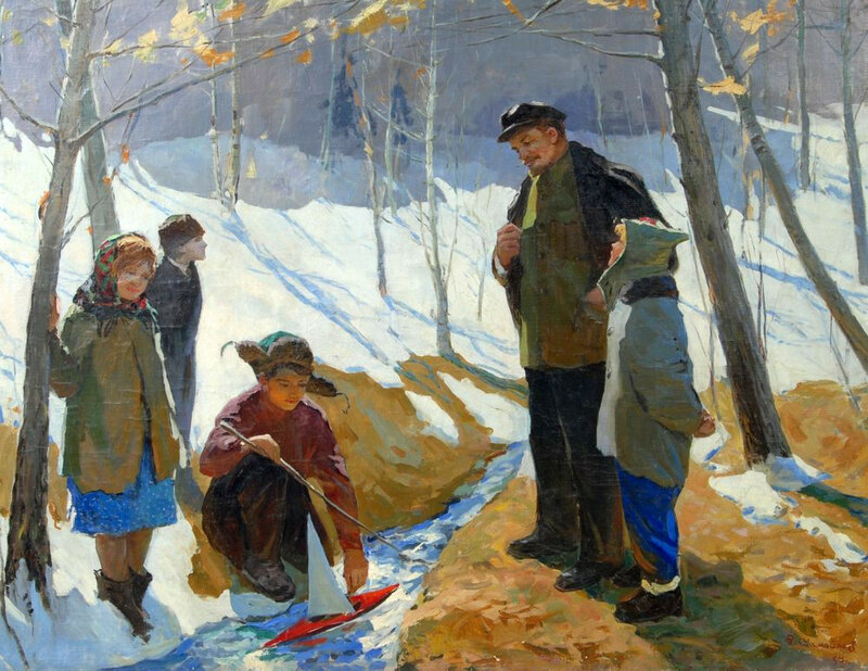 Советские художники произведения. Картины художника Варламова Алексея.
