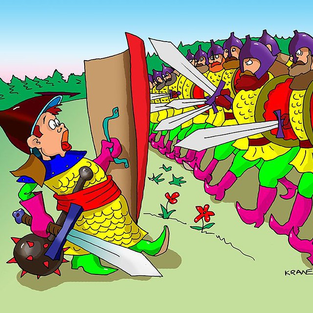 Рисунок к пословице один в поле не воин