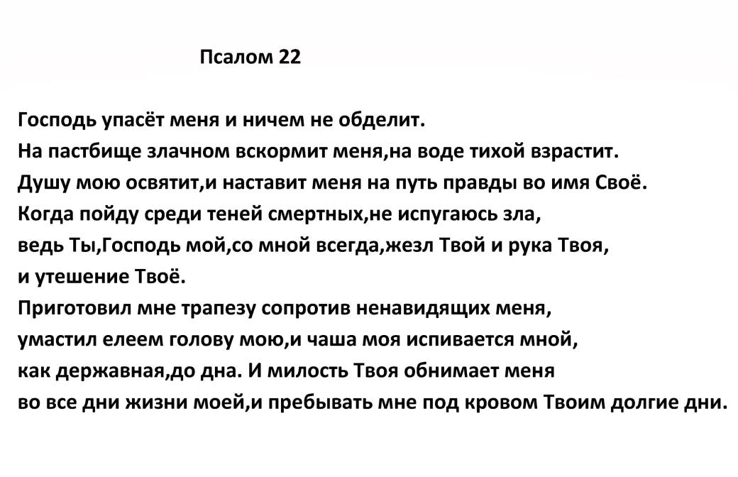 Псалом 77 читать. Псалтырь Псалом 22. Псалтырь 22 Псалом на русском. Молитва Давида Псалом 22. Псалом 22 текст.