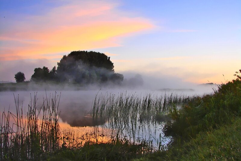 Туман над травой песня слушать. Туман над озером. Туман на реке. Туманное утро. Туманное утро на реке.