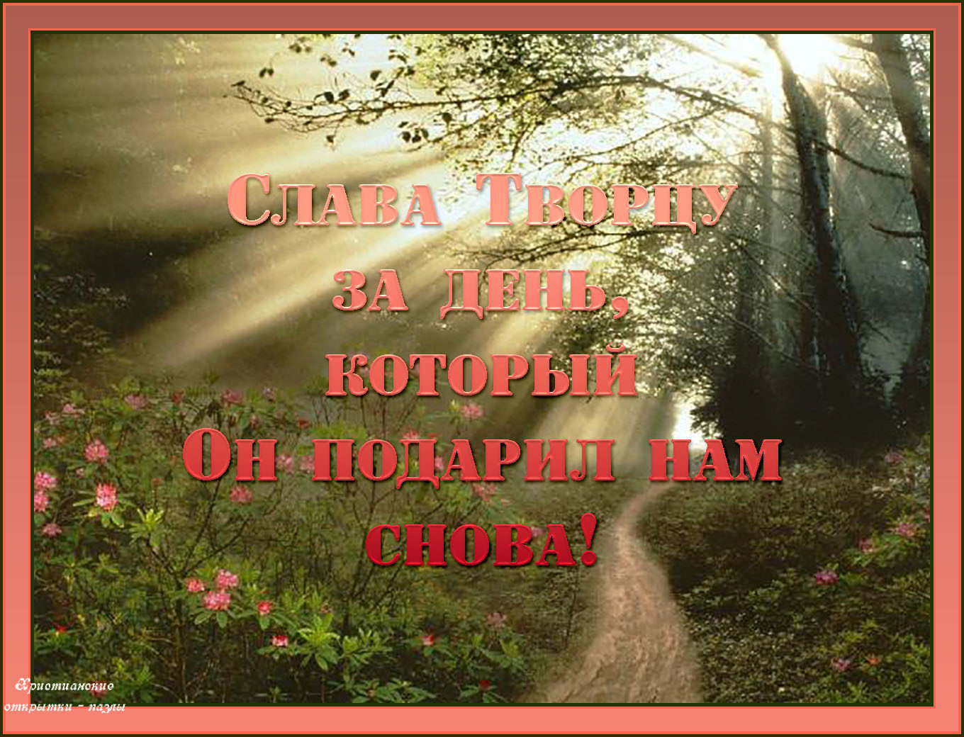 Открытки с добрым утром с богом