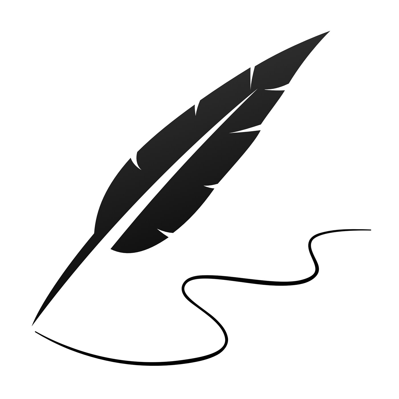 Перо векторная картинка