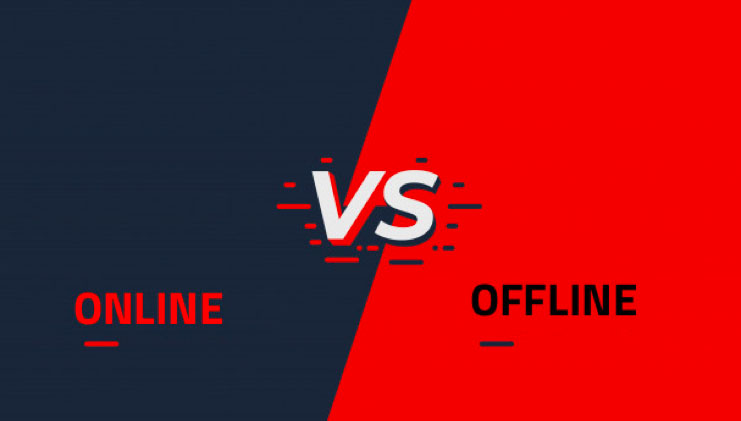 Онлайн и оффлайн