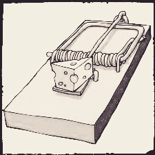 Мышеловка рисунок карандашом