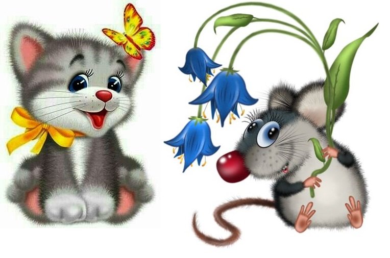 Котёнок, мышь-бабочка)(стих,,, автор Елена Хвоя 2672