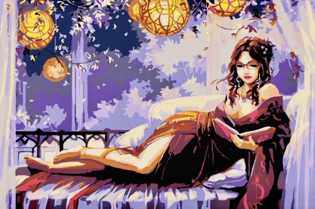 Муза на балконе