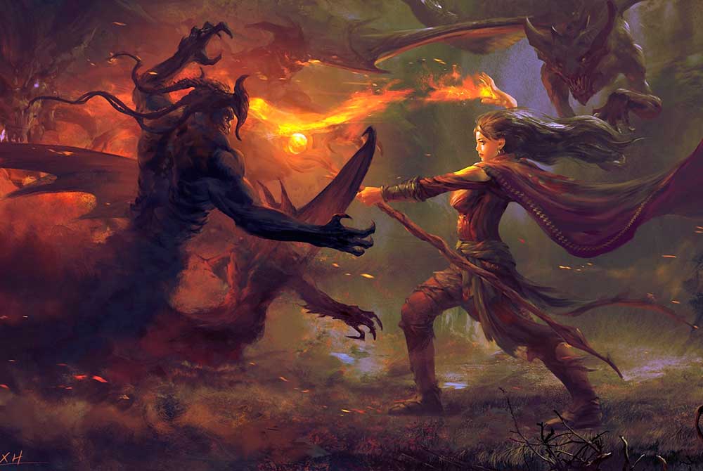 Поругались колдун с колдушкой