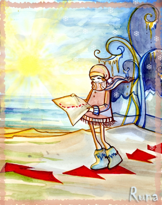 День красных стрелочек, показывающих на юг