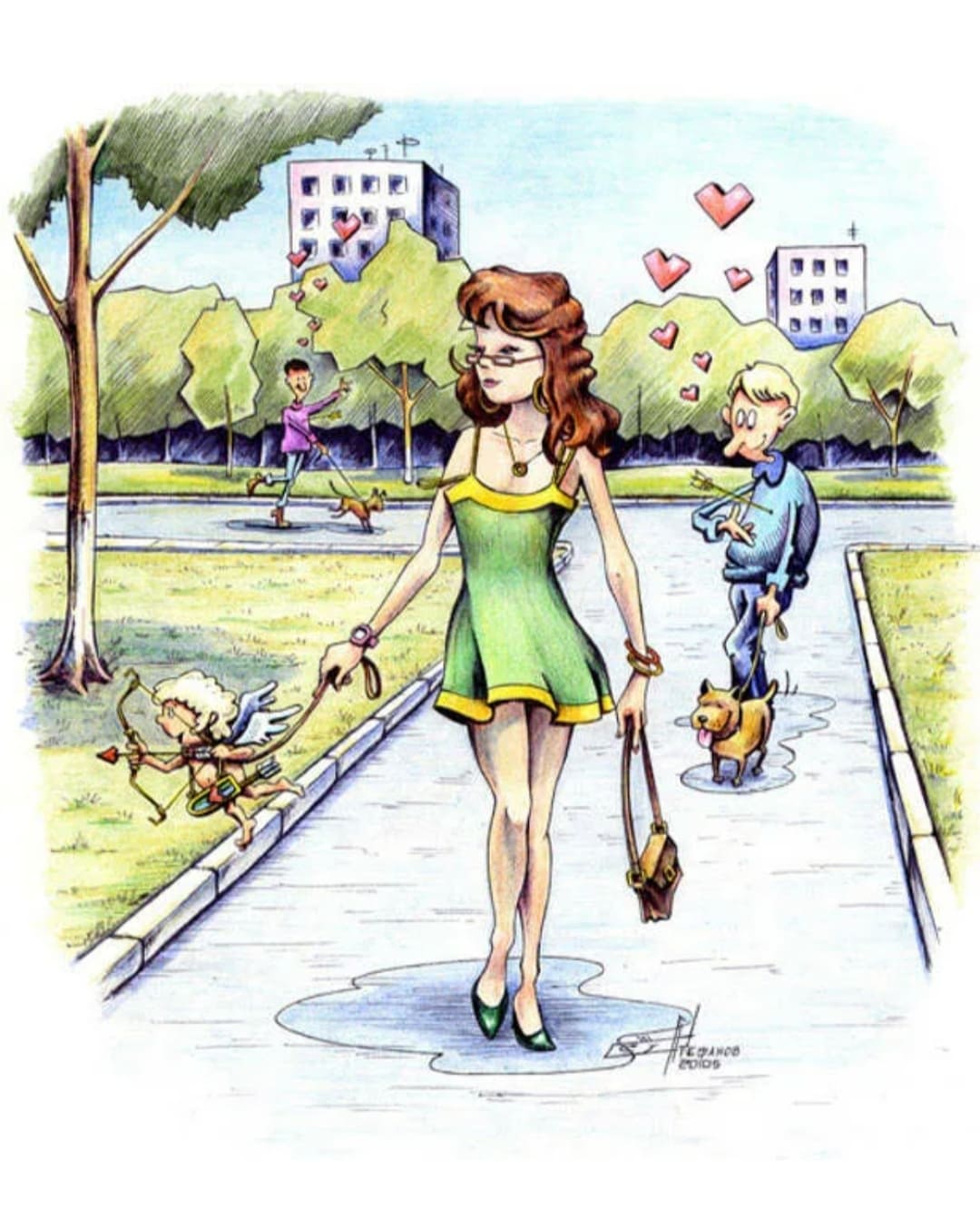 Женщина рисунок