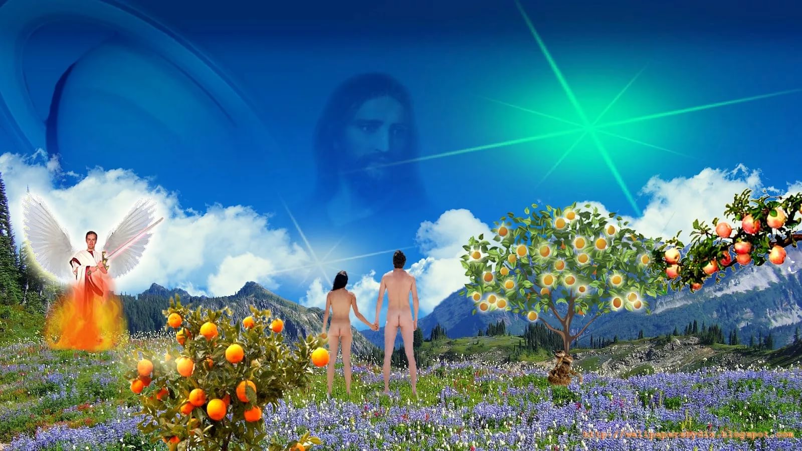 Природа создала бога. Врата Эдемского сада. Рай на небесах. Рай земной. Небо рай.