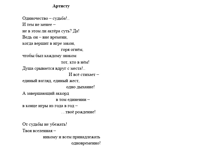 Рождение актёра