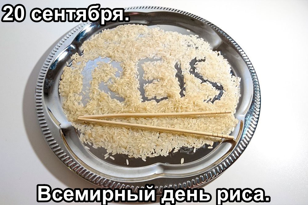 20 сентября. День риса