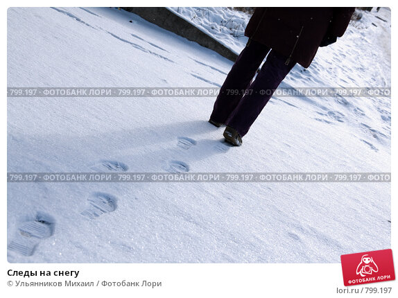 Следы на снегу