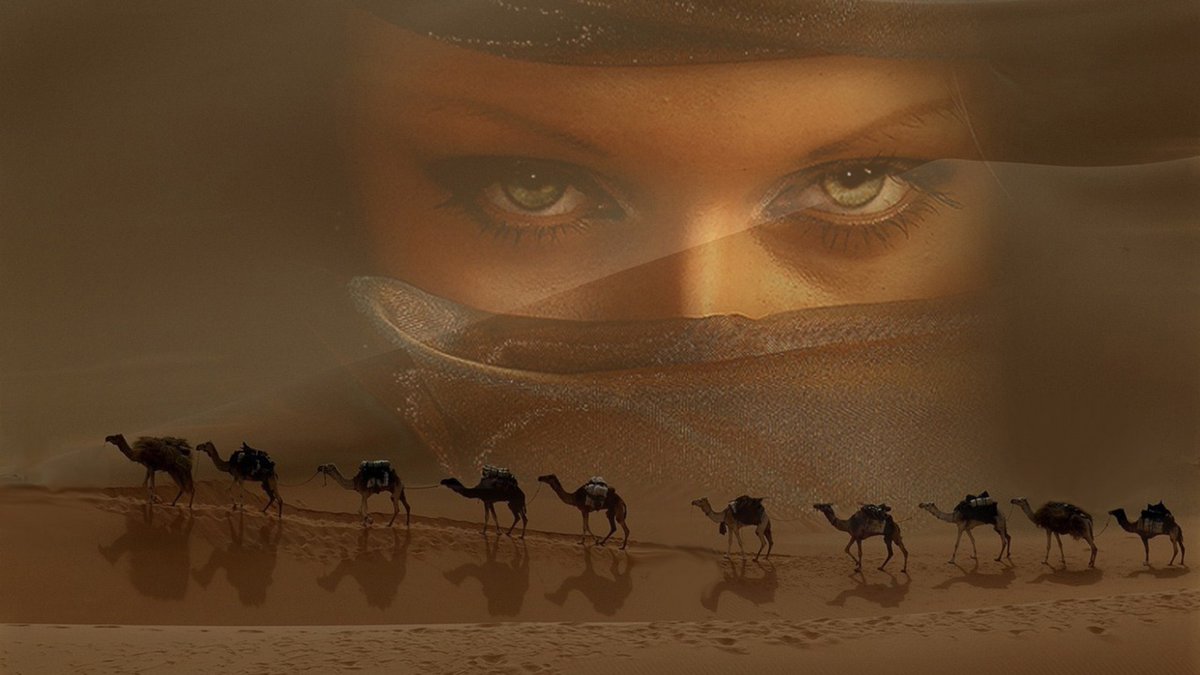 Караван ночью на глазах. Картина глаза в пустыне. Глаз пустыни. Восточные глаза в пустыне. Мираж в пустыне.