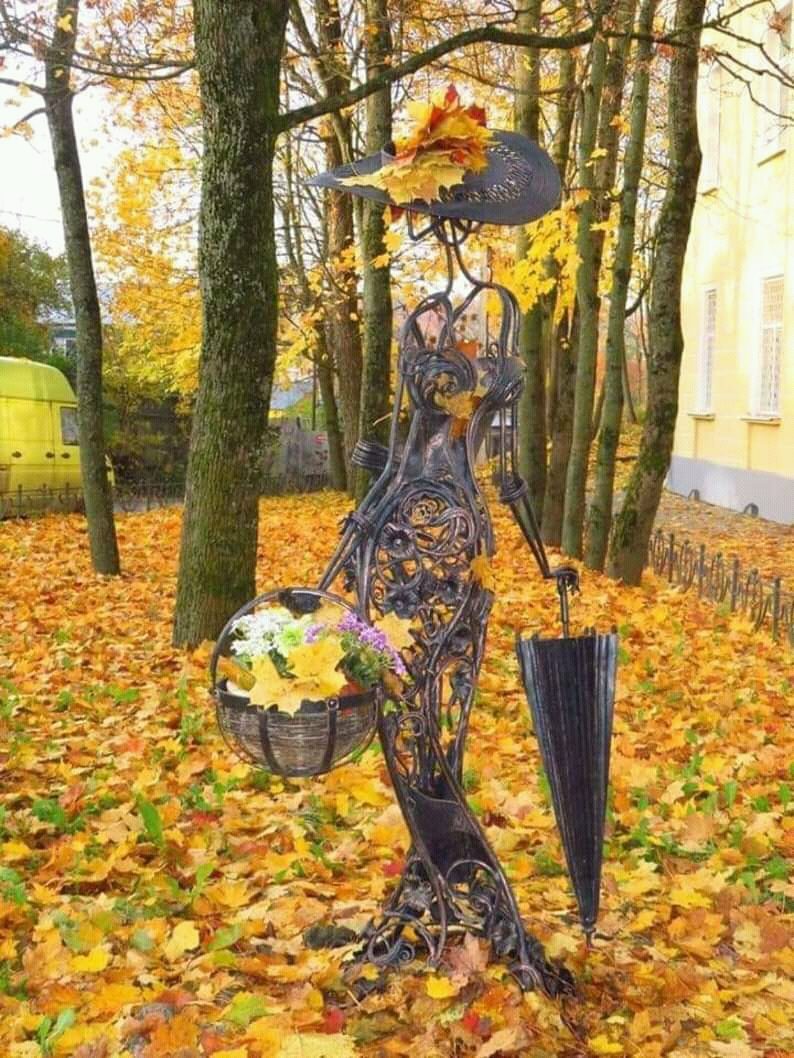 необычные фотографии с осенними листьями