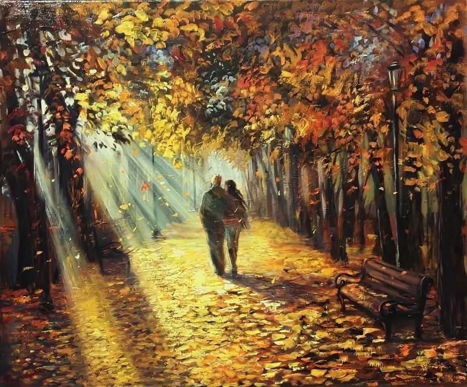 Нева осень влюбленные