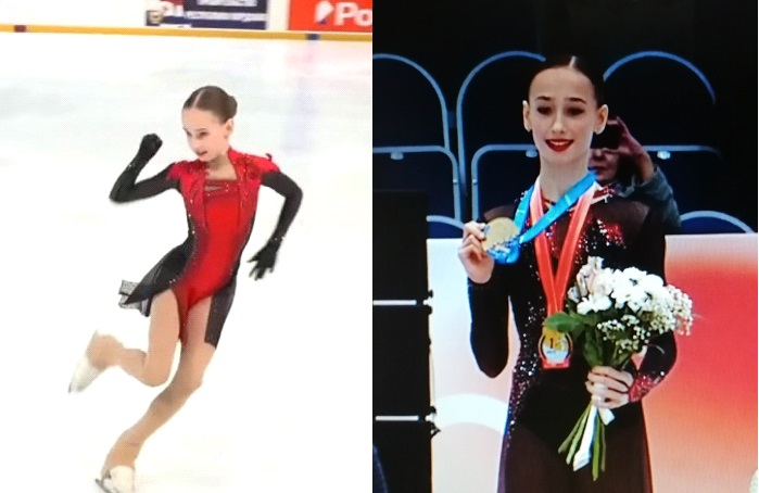 Юная фигуристка