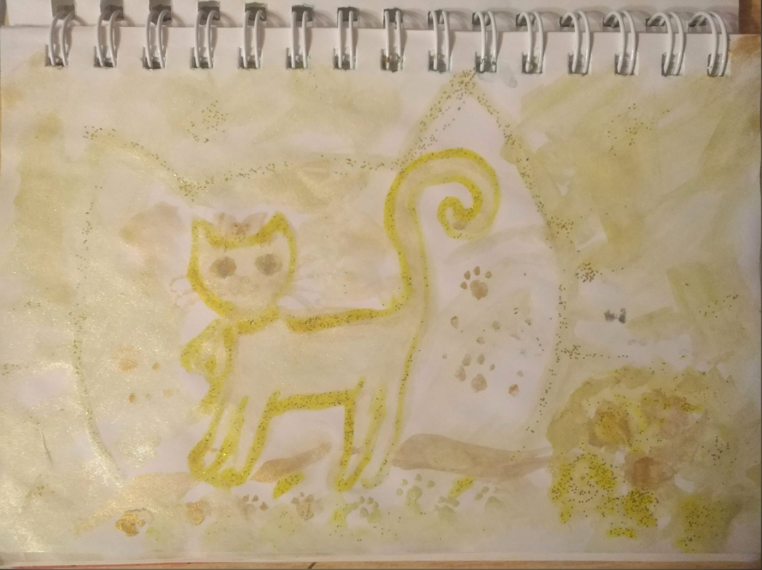 Жёлтый бантик под шеей