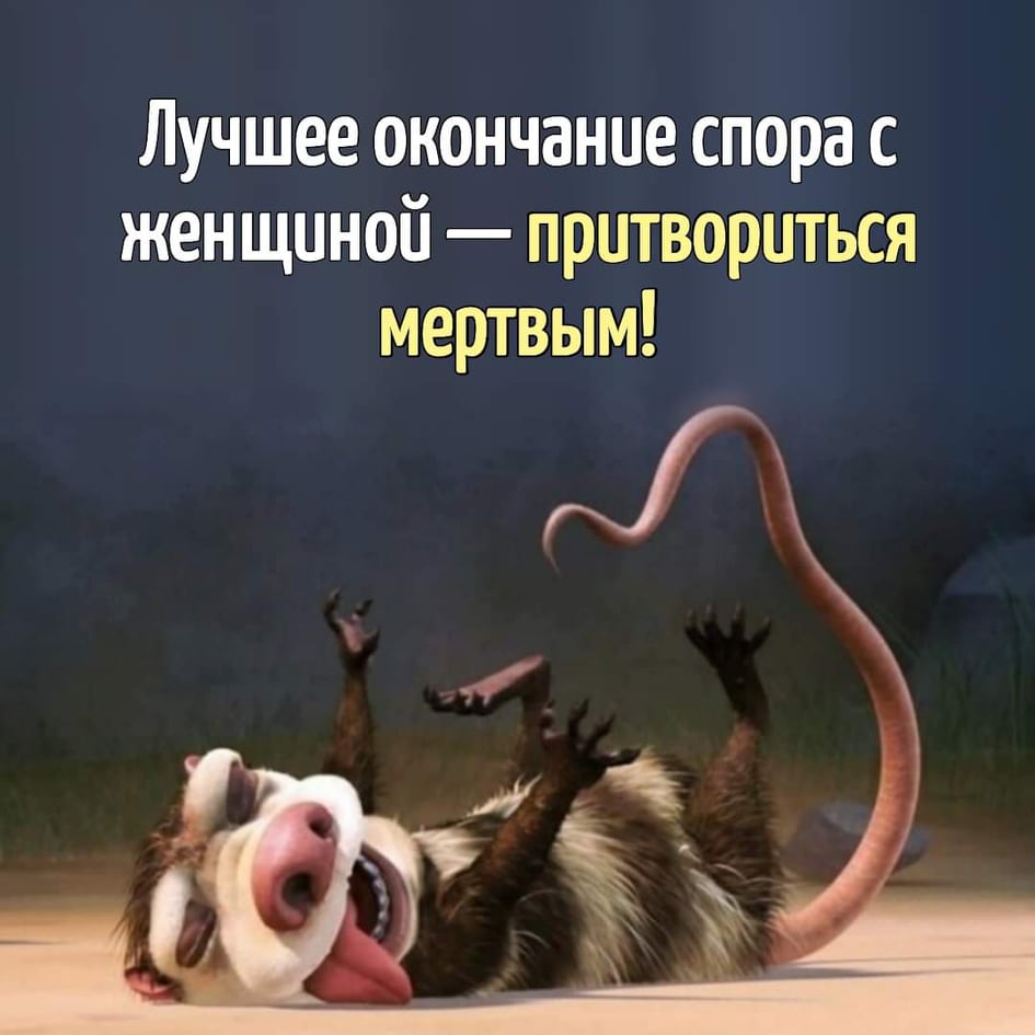 Лучшее окончание спора с женщиной притвориться мертвым