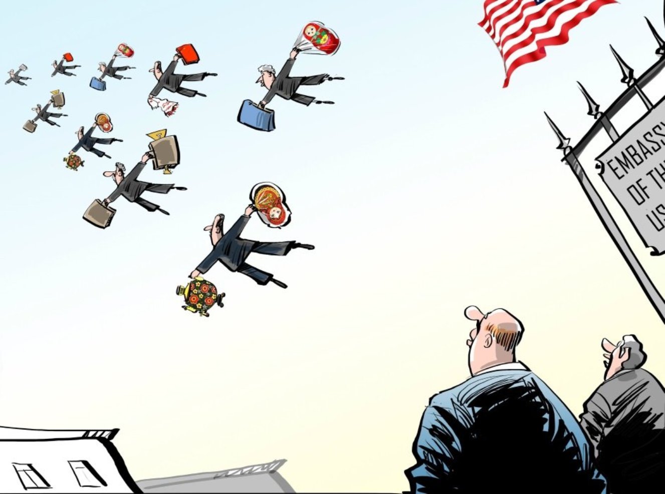 Карикатуры о париже