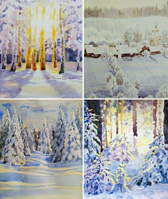 У зимы нарядов много...