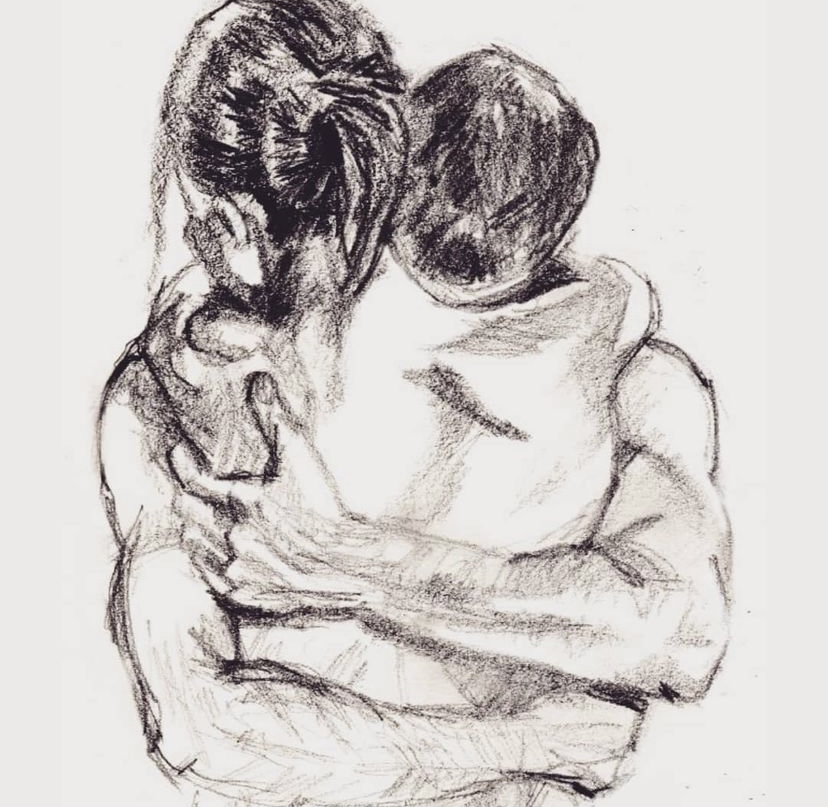 Рисунки карандашом мужчина и женщина любовные