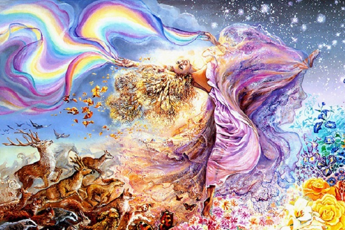 Дух блаженства творя