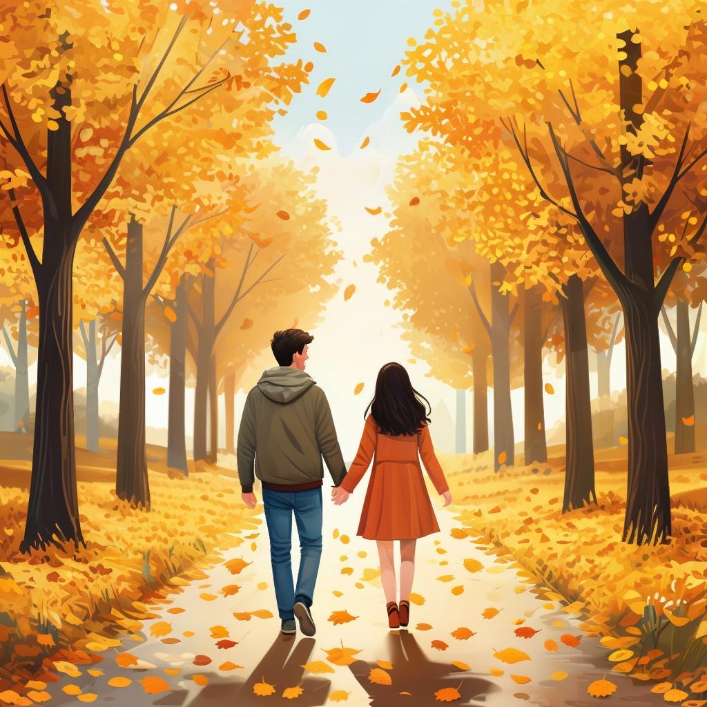 Листву руками рассыпала